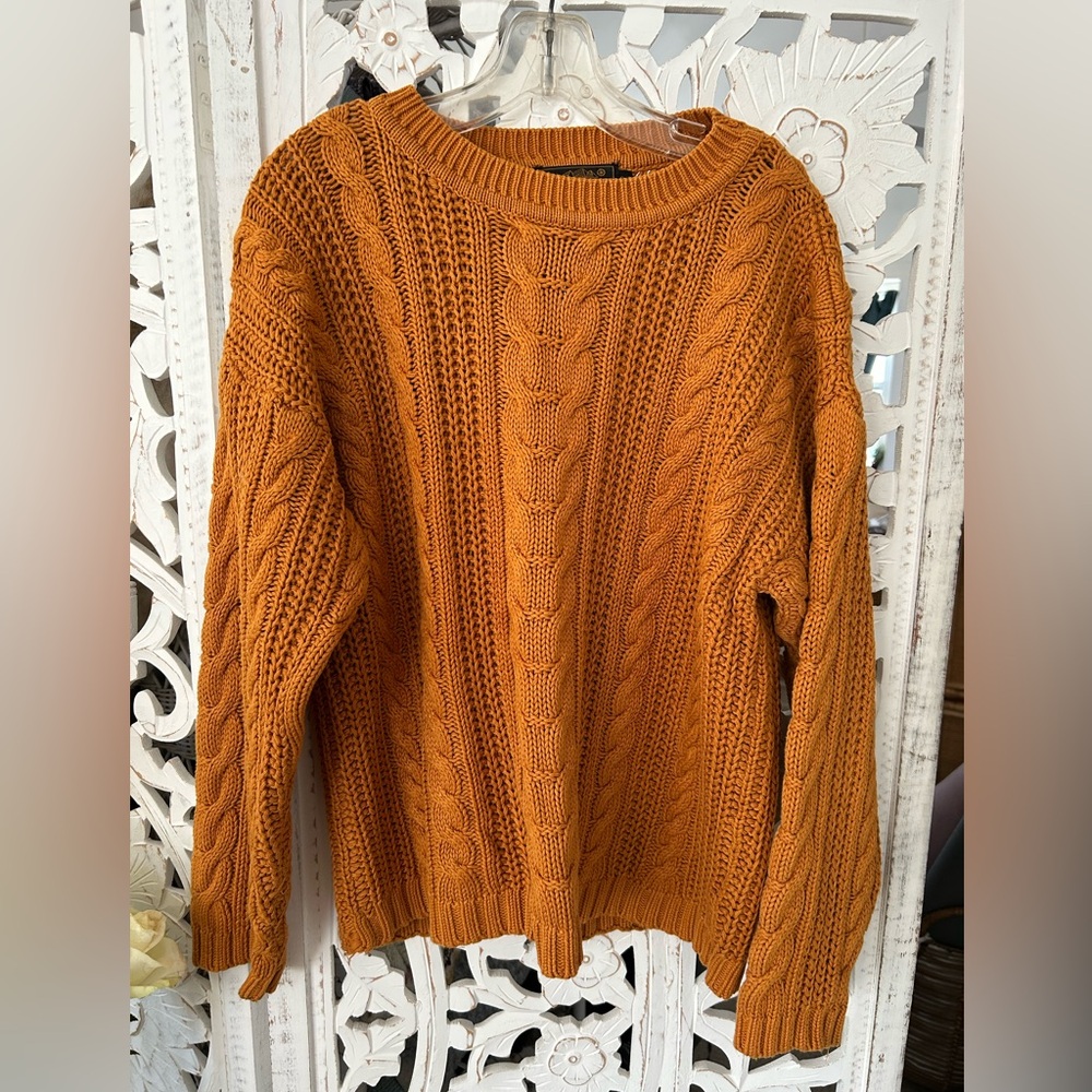 Eddie Bauer Knit Sweater in Burnt Orange